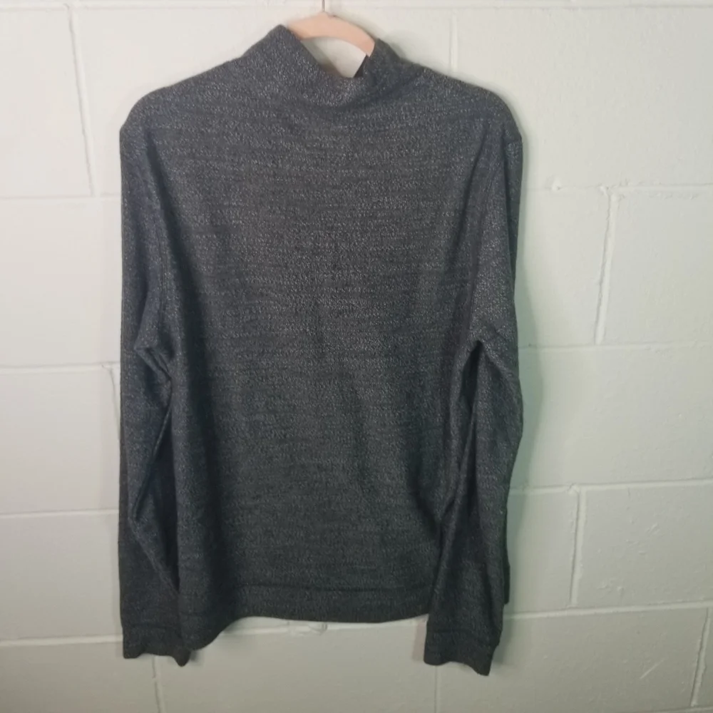 Marine Layer gray mock neck snap pullover